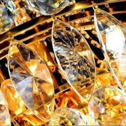 Europese lange hanglamp van kristal