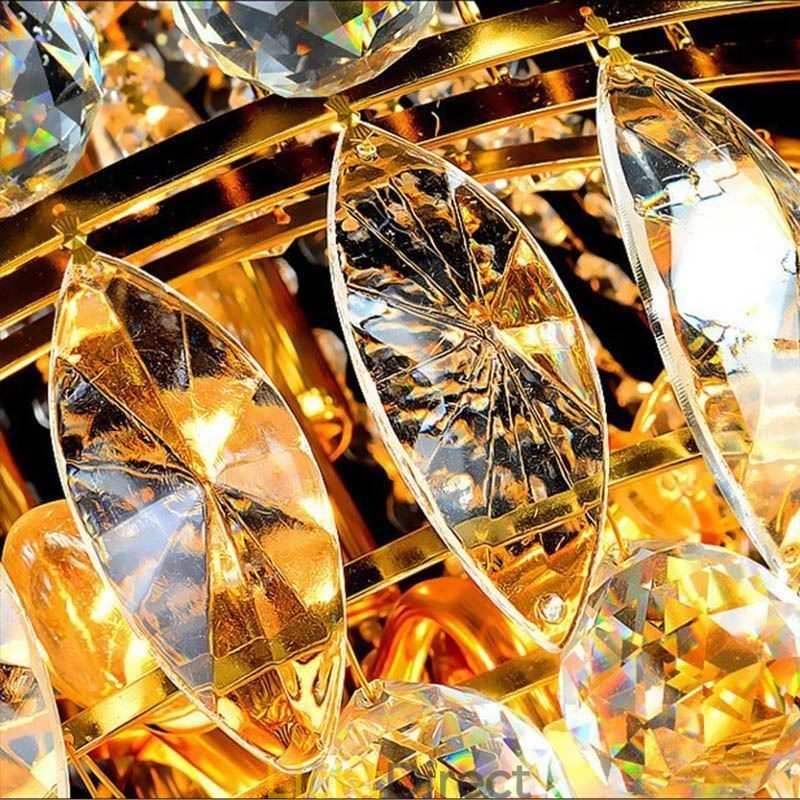 Europese lange hanglamp van kristal