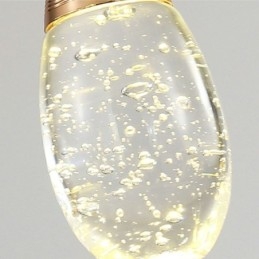 Zaadvormige glazen traanvormige cluster hanglamp