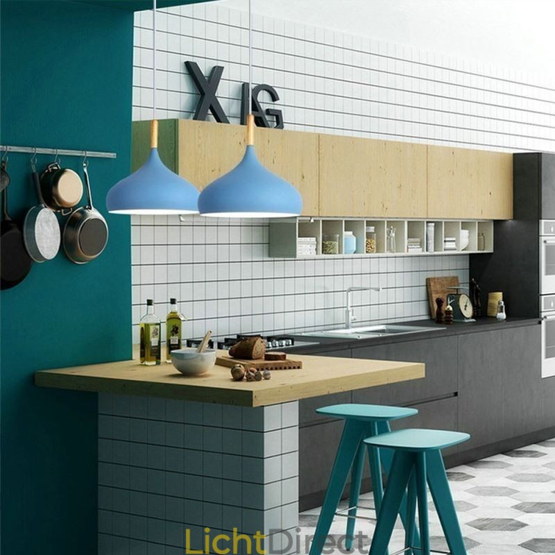 Moderne hanglamp aluminium Macaron lamp thuis verstelbare lamp