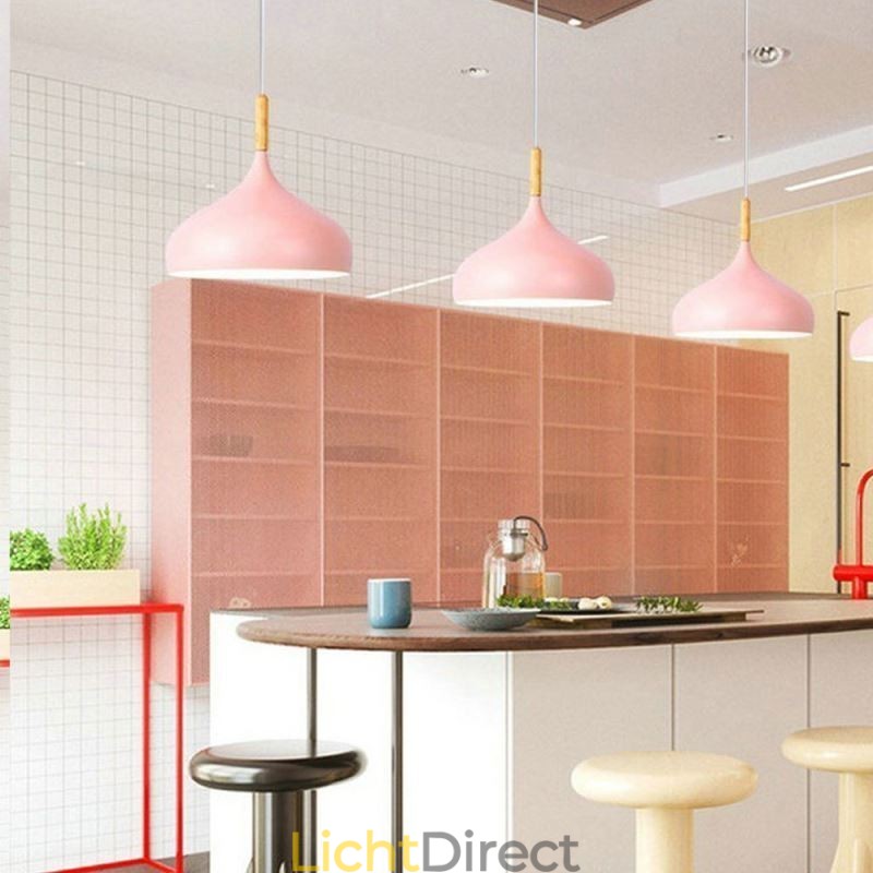 Moderne hanglamp aluminium Macaron lamp thuis verstelbare lamp