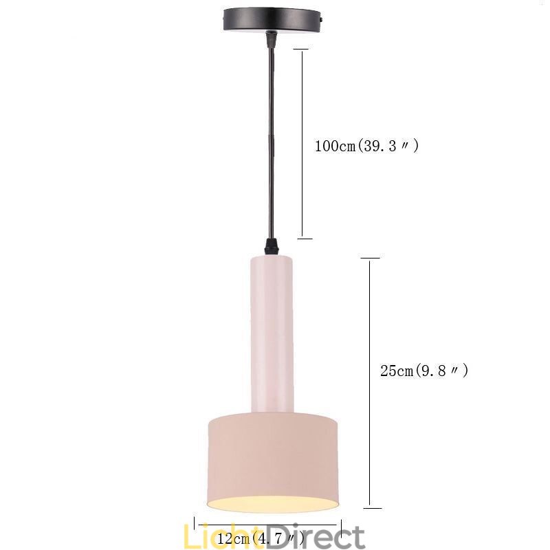 Moderne eenvoudige hanglamp cilindervormige lamp aluminium verlichtingslamp