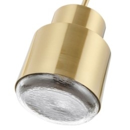 Postmoderne glazen hanglamp Gouden cilinderlamp Heldere verlichting