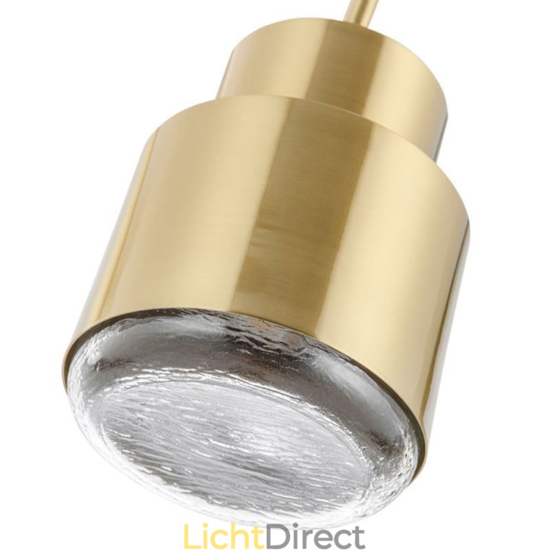 Postmoderne glazen hanglamp Gouden cilinderlamp Heldere verlichting