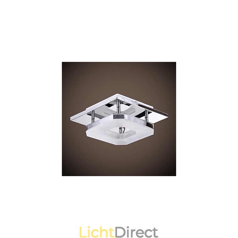 Acryl inbouw 1 licht moderne acryl galvaniseren roestvrij staal