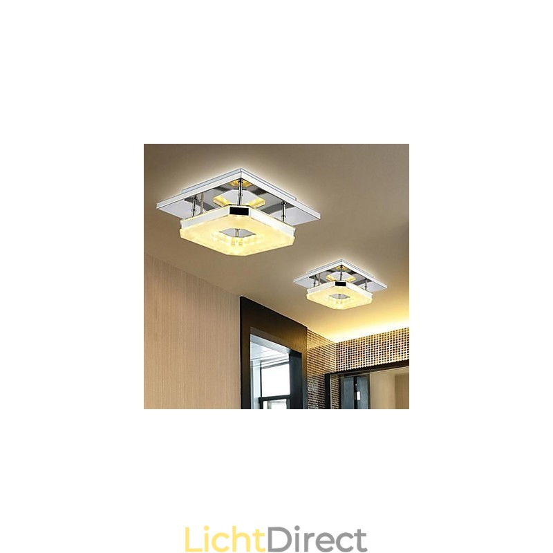 Acryl inbouw 1 licht moderne acryl galvaniseren roestvrij staal