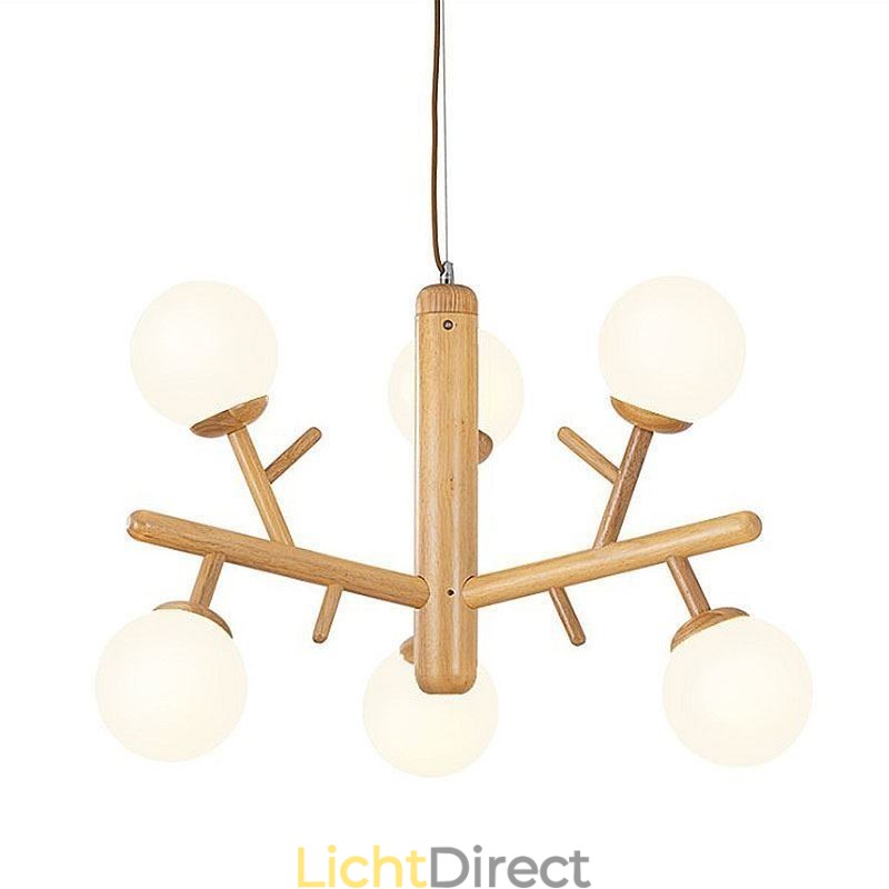 Nordic creatieve houten hanglamp