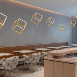 Postmoderne hanglamp Geometrische gouden hanglamp