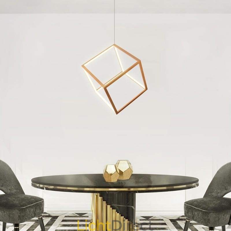 Postmoderne hanglamp Geometrische gouden hanglamp