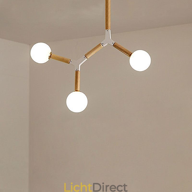 Nordic Magic Bean Hanglamp Creatieve Houten Verlichting