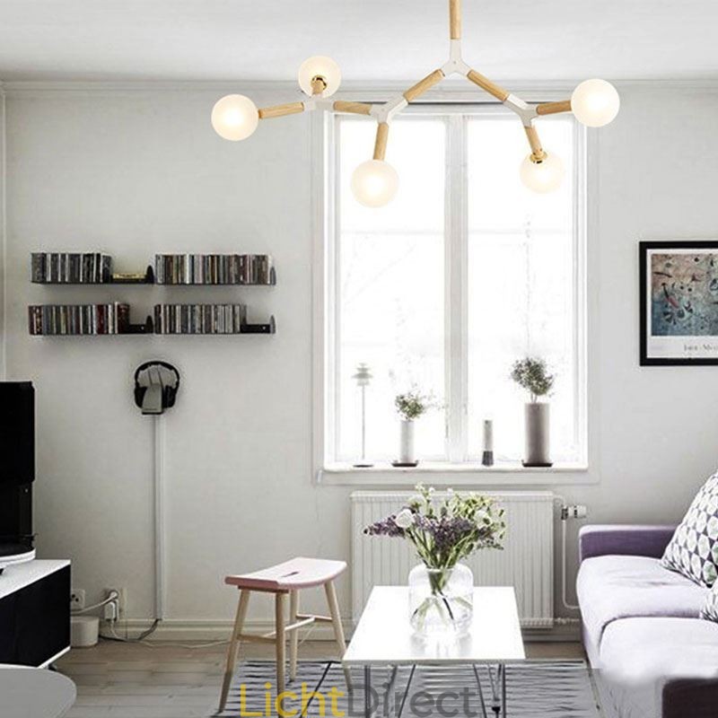 Nordic Magic Bean Hanglamp Creatieve Houten Verlichting