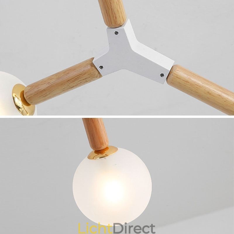 Nordic Magic Bean Hanglamp Creatieve Houten Verlichting