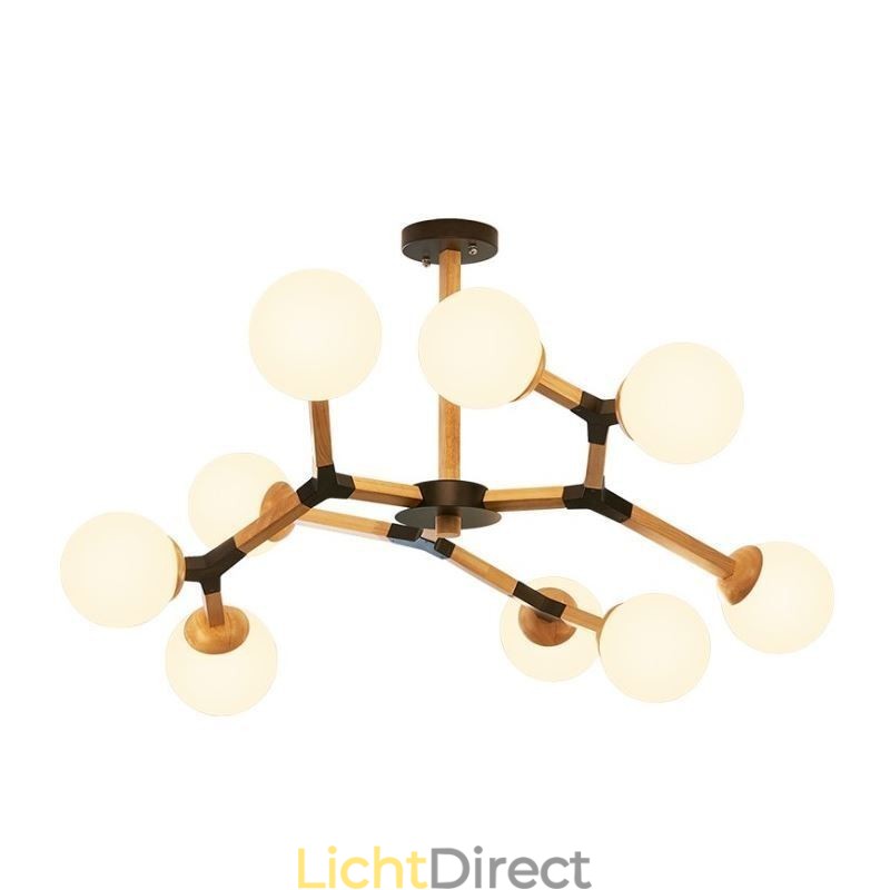 Nordic Magic Bean Hanglamp Creatieve Houten Lampfitting