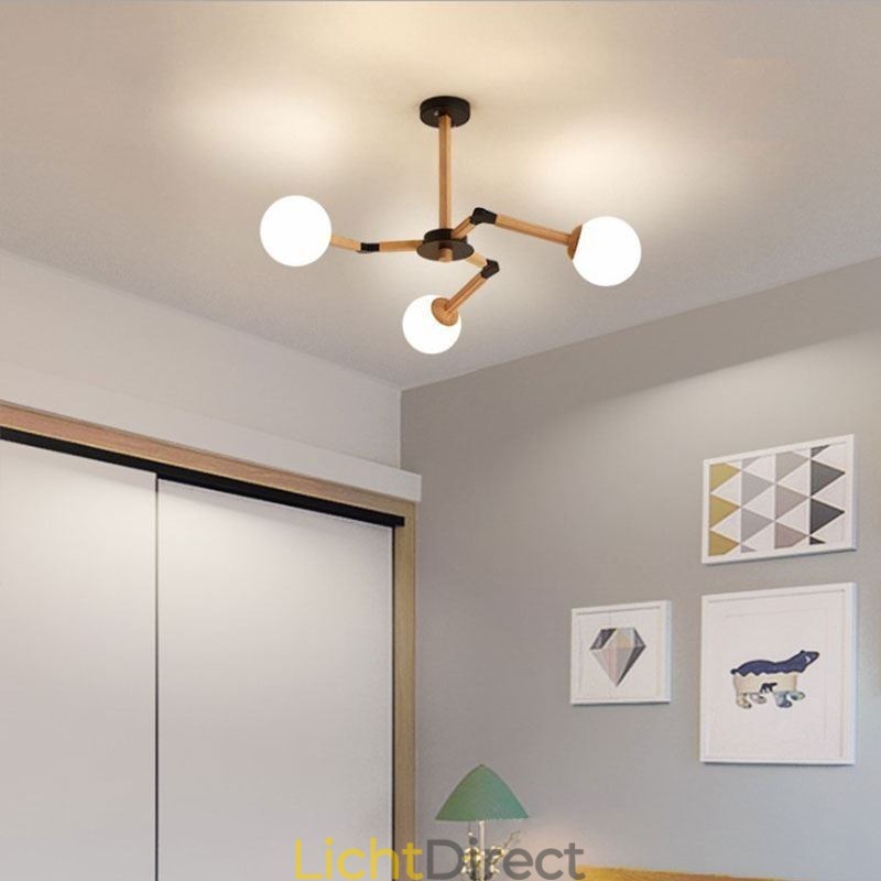 Nordic Magic Bean Hanglamp Creatieve Houten Lampfitting