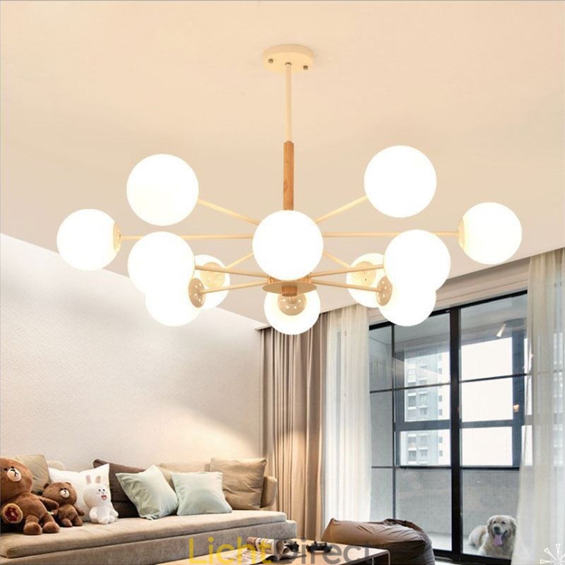 Magic Bean Hanglamp Creatieve Nordic Houten Lampfitting