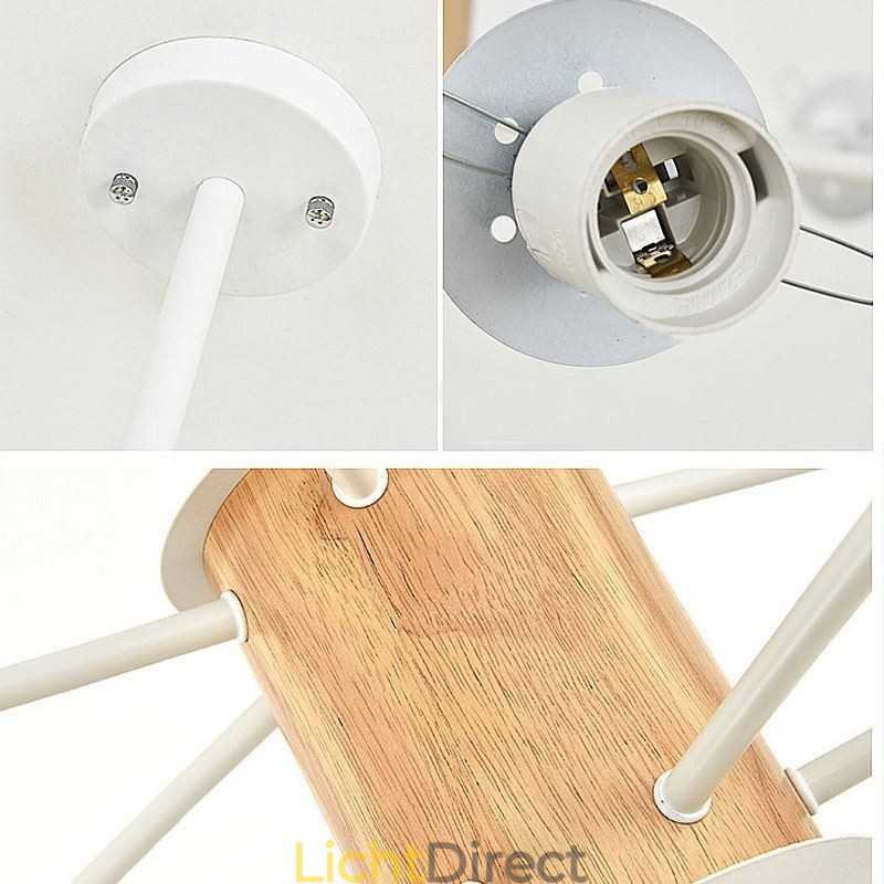 Magic Bean Hanglamp Creatieve Nordic Houten Lampfitting