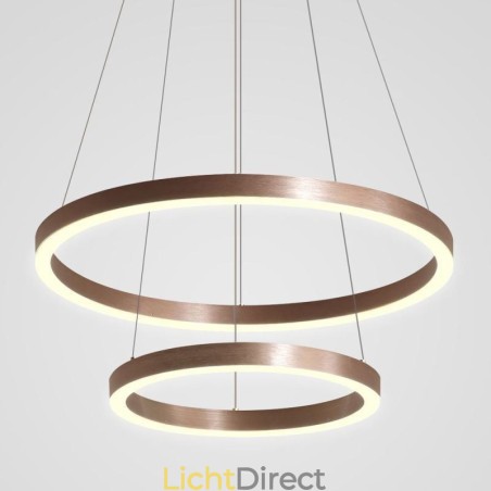 Hanglamp Tekenen Craft 2 Ringen Lamp 60+40cm Hanglamp Tekenen Craft 2 Ringen Lamp 60+40cm