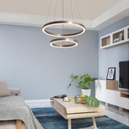 Hanglamp Tekenen Craft 2 Ringen Lamp 60+40cm
