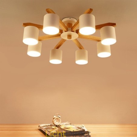 Nordic Log Hanglamp Macaron Lampfitting Nordic Log Hanglamp Macaron Lampfitting