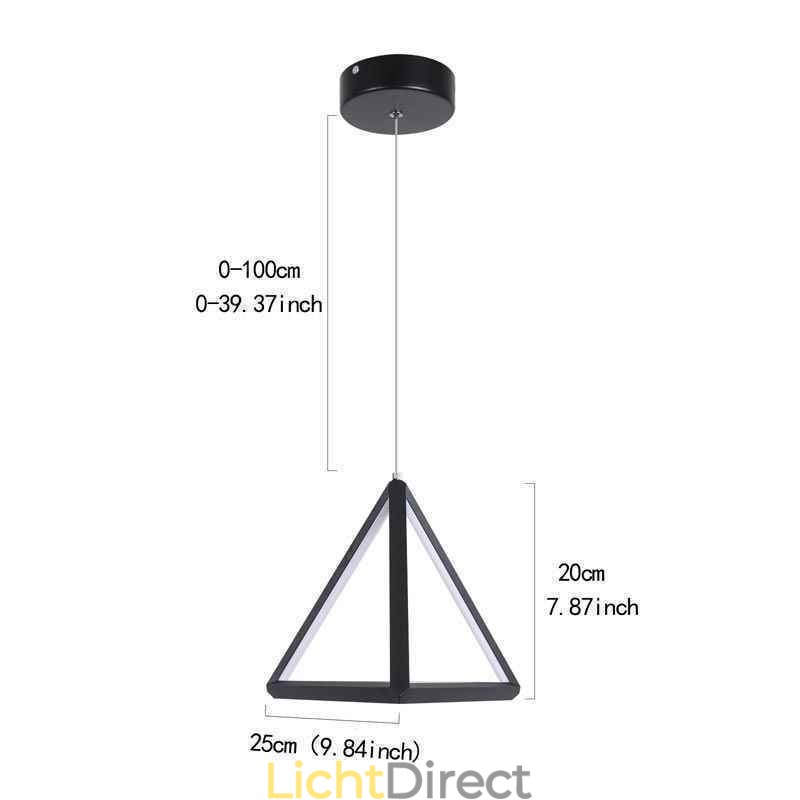 Postmoderne hanglamp Geometrische driehoekige lamp Creatieve lampverlichting