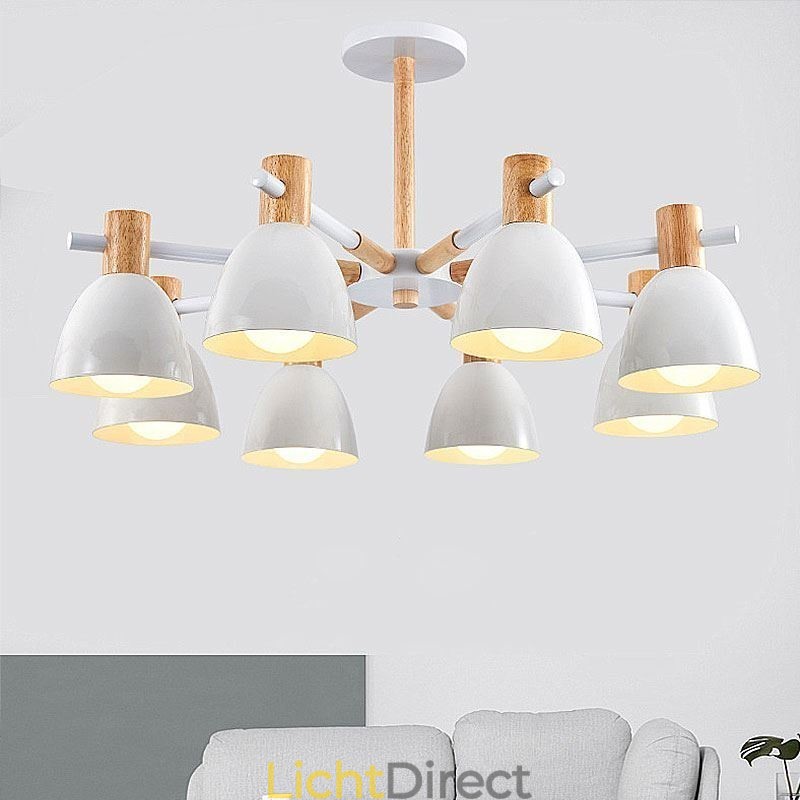 Moderne eenvoudige Macaron hanglamp creatieve houten verlichting