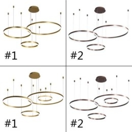 Postmoderne hanglamp, ringvormige hanglamp van acryl