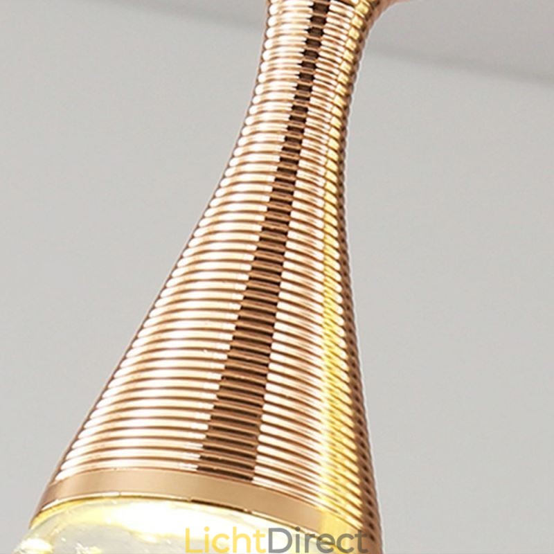 Zaadvormige glazen traanvormige cluster hanglamp