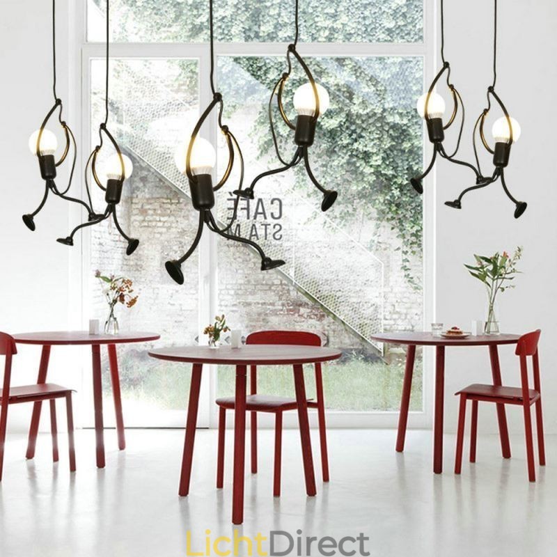 Moderne hanglamp Creatieve kleine man vorm lamp Individuele huislamp