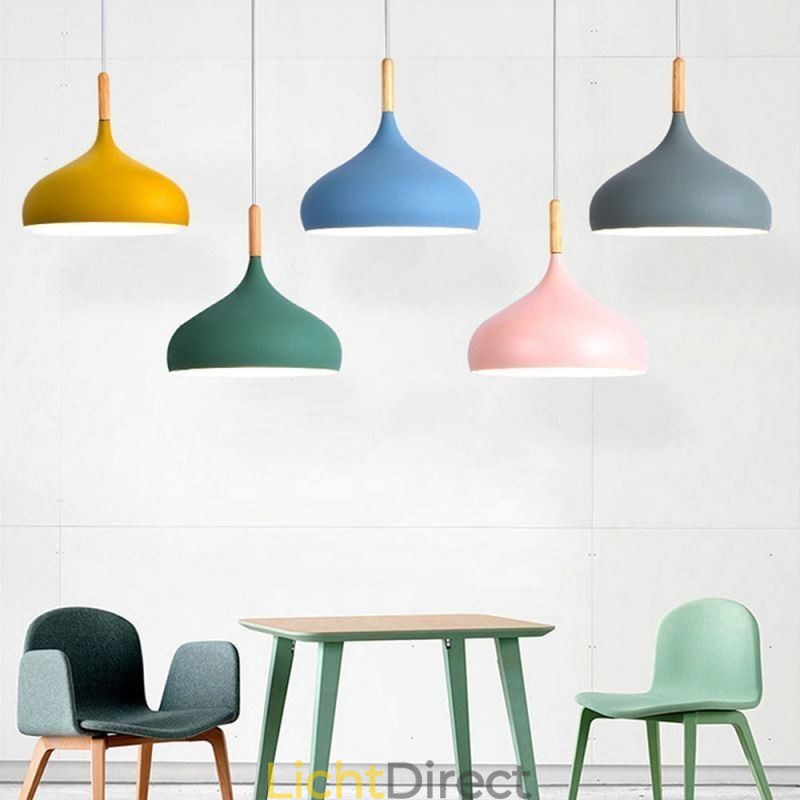 Moderne hanglamp aluminium Macaron lamp thuis verstelbare lamp