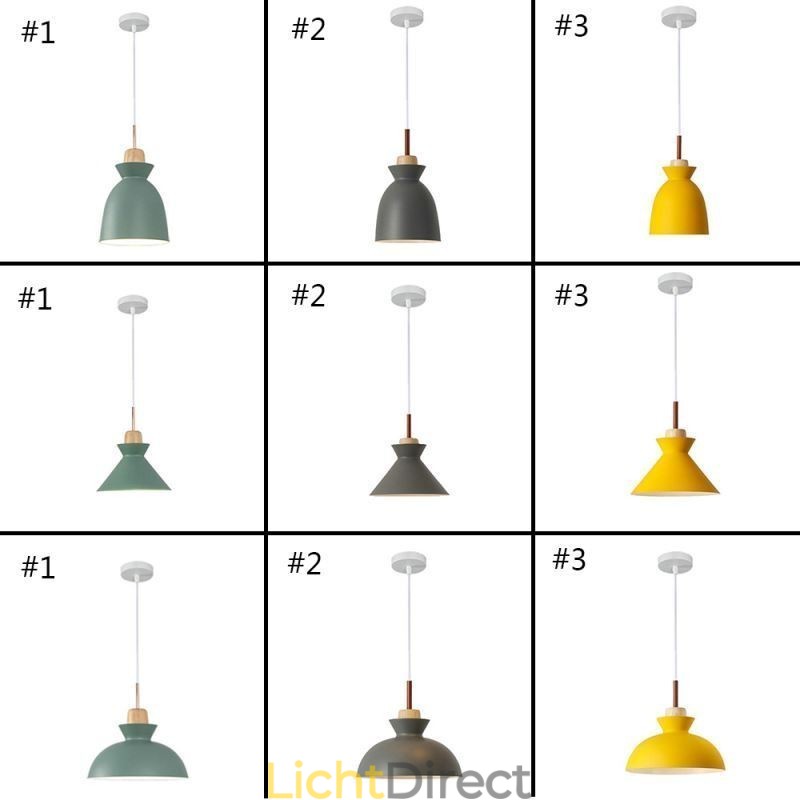 Hanglamp Nordic Metal Dome Macaron Kleuren Lamp Licht