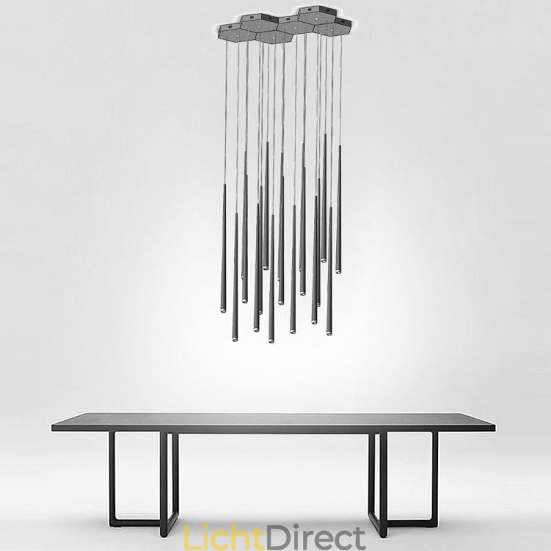 Moderne eenvoudige hanglamp cilindervormige verlichting meteoorregenlamp