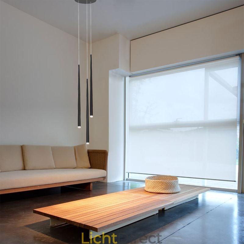 Moderne eenvoudige hanglamp cilindervormige verlichting meteoorregenlamp