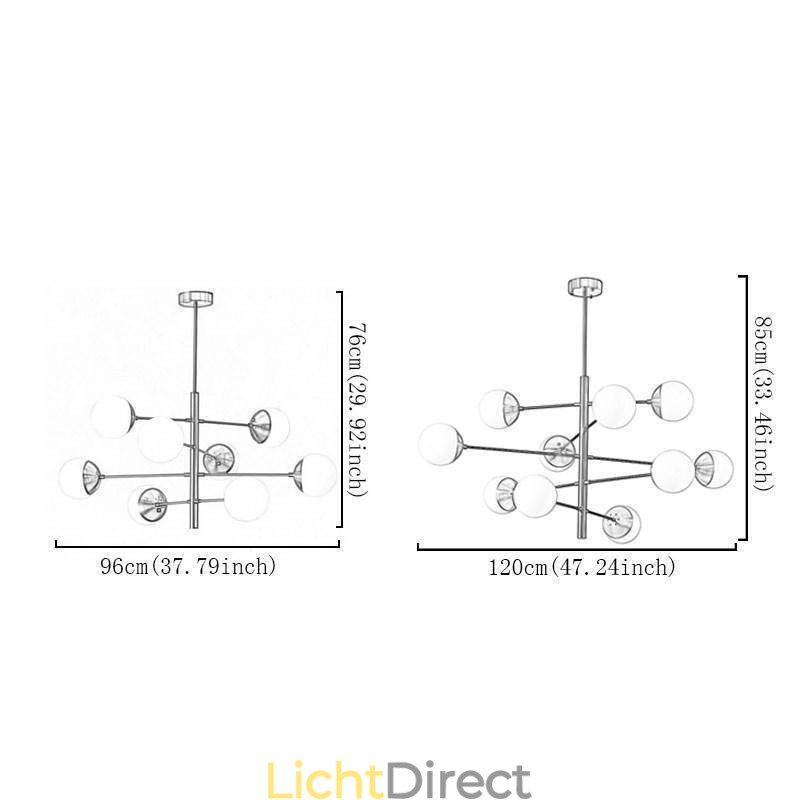 Hedendaagse hanglamp Magic Bean Sputnik kroonluchterlamp