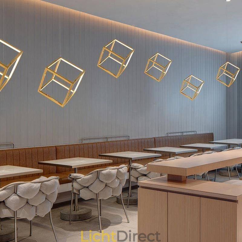 Postmoderne hanglamp Geometrische gouden hanglamp
