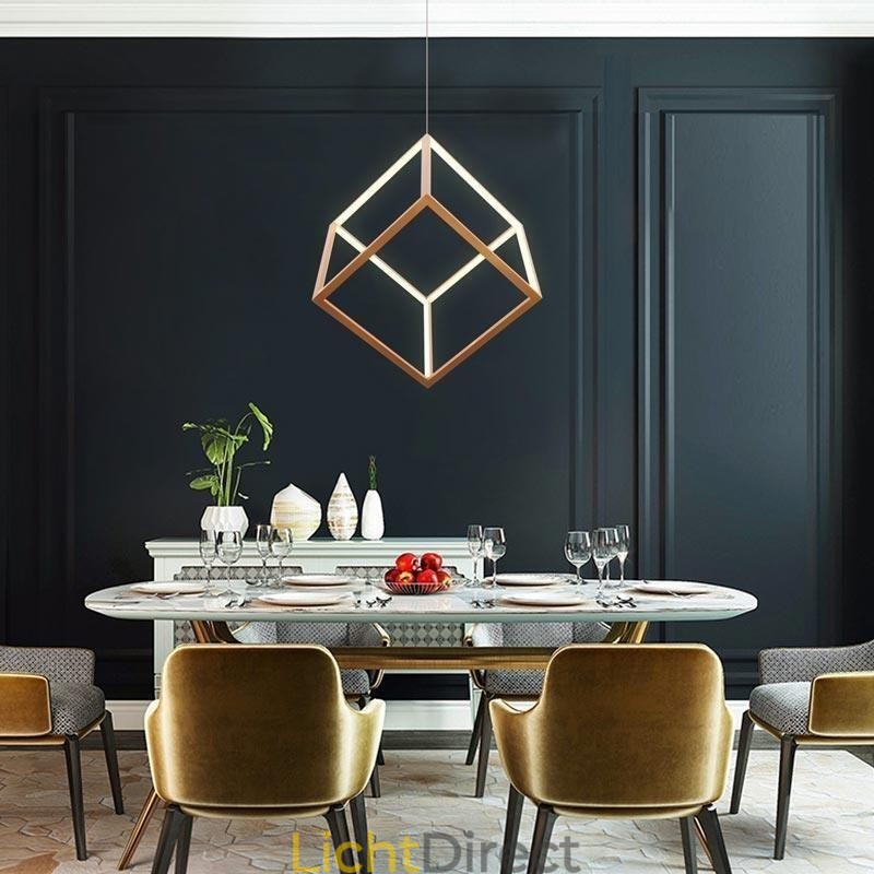 Postmoderne hanglamp Geometrische gouden hanglamp