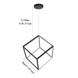 Zwarte hanglamp Geometrische kubusverlichting LBY18069