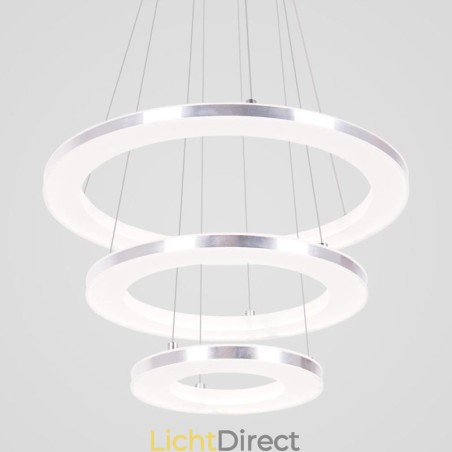 Moderne hanglamp acryl 3 ringen lamp 40+30+20cm