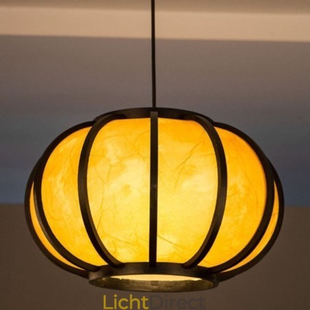 Creatieve Japanse bamboe hanglamp moderne eenvoudige hanglamp tearoom ronde lamp