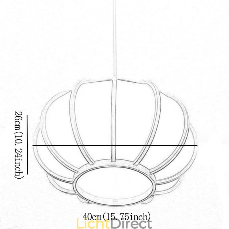 Creatieve Japanse bamboe hanglamp moderne eenvoudige hanglamp tearoom ronde lamp