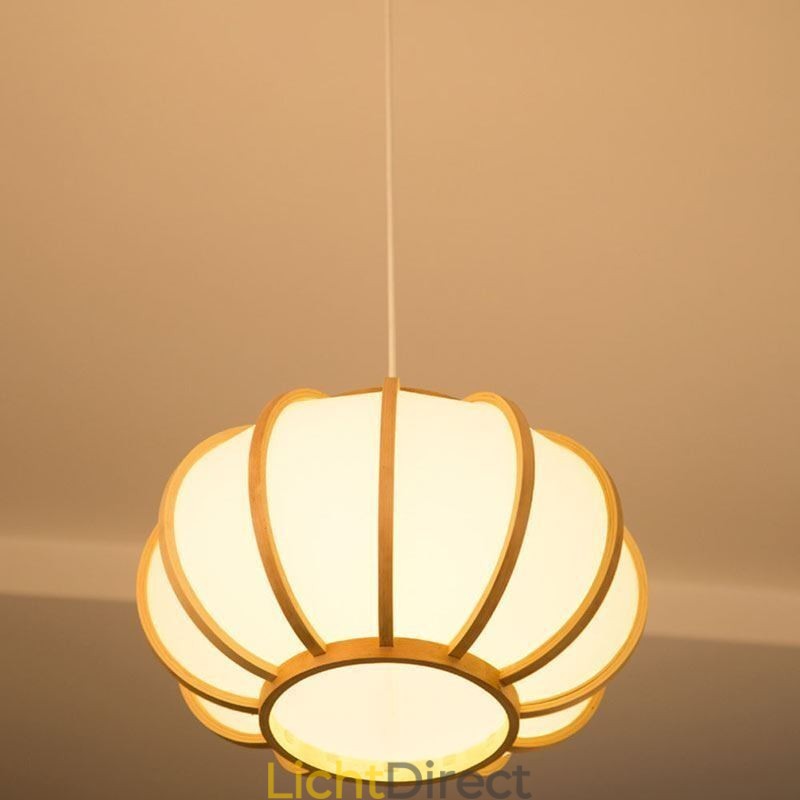 Creatieve Japanse bamboe hanglamp moderne eenvoudige hanglamp tearoom ronde lamp