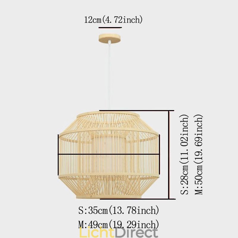 Lantaarn Bamboe Hanglamp Creatieve Japanse Hanglamp