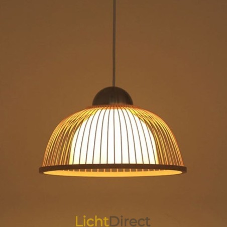 Moderne eenvoudige neerwaartse hanglamp Speciale bamboe hanglamp Nachtkastje verlichting