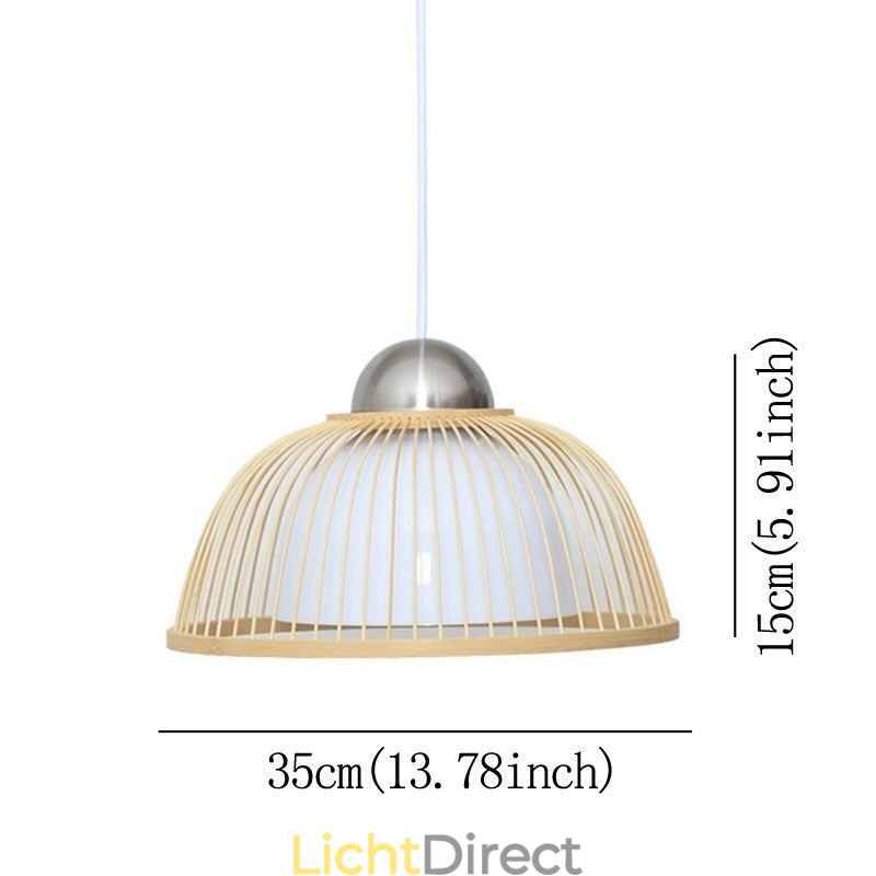 Moderne eenvoudige neerwaartse hanglamp Speciale bamboe hanglamp Nachtkastje verlichting