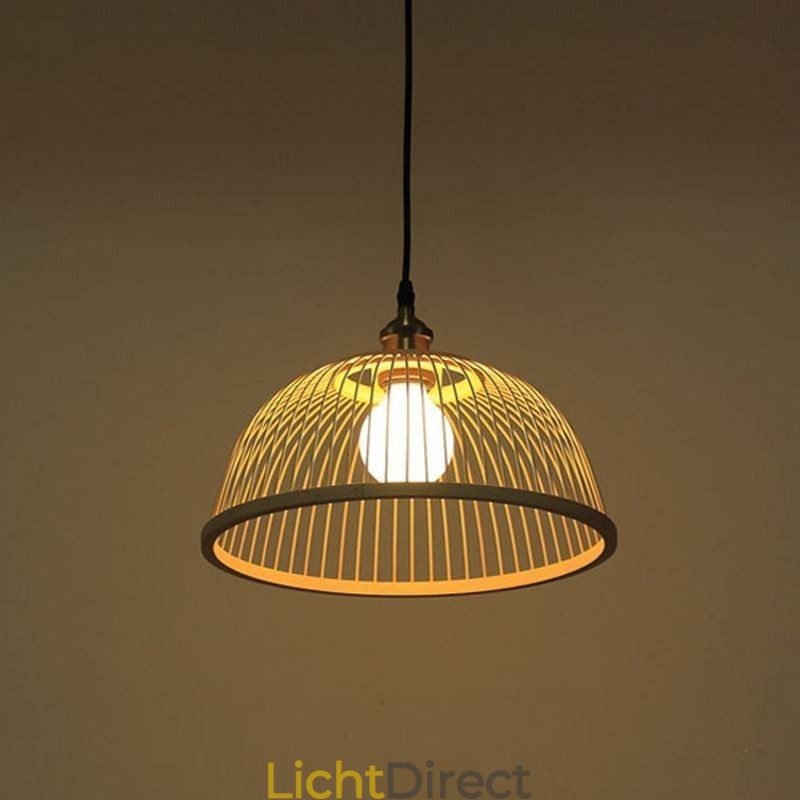 Moderne eenvoudige neerwaartse hanglamp Speciale bamboe hanglamp Nachtkastje verlichting