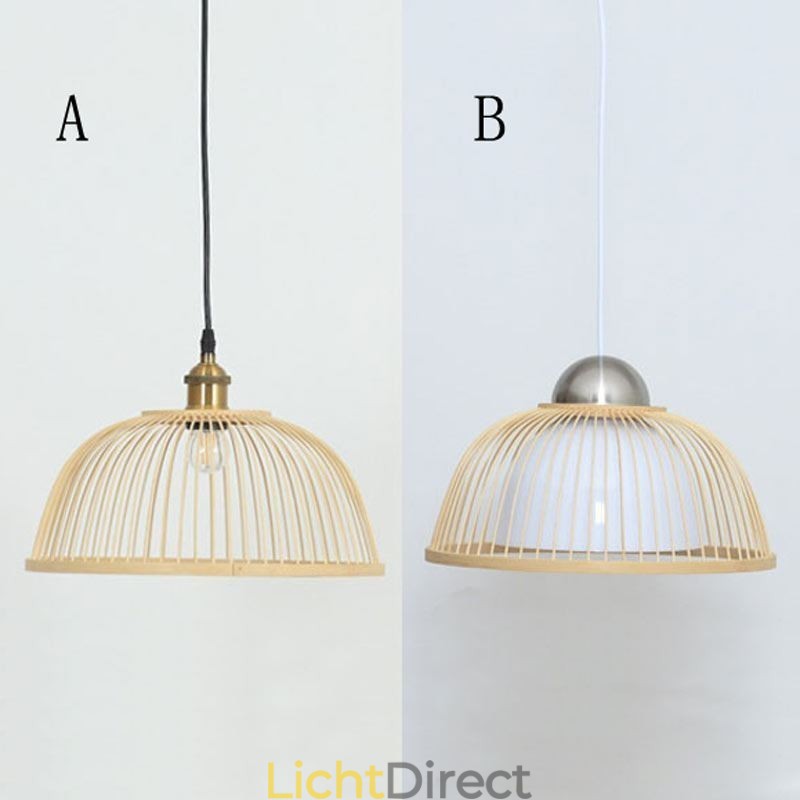 Moderne eenvoudige neerwaartse hanglamp Speciale bamboe hanglamp Nachtkastje verlichting