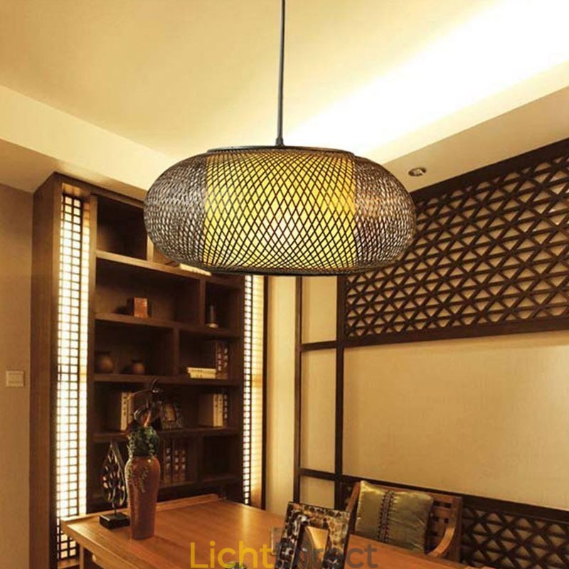 Decoratieve bamboe hanglamp visueel comfort