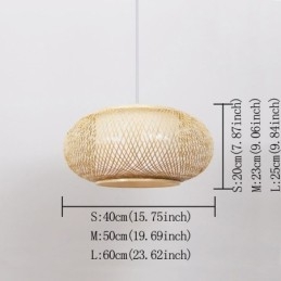 Decoratieve bamboe hanglamp visueel comfort