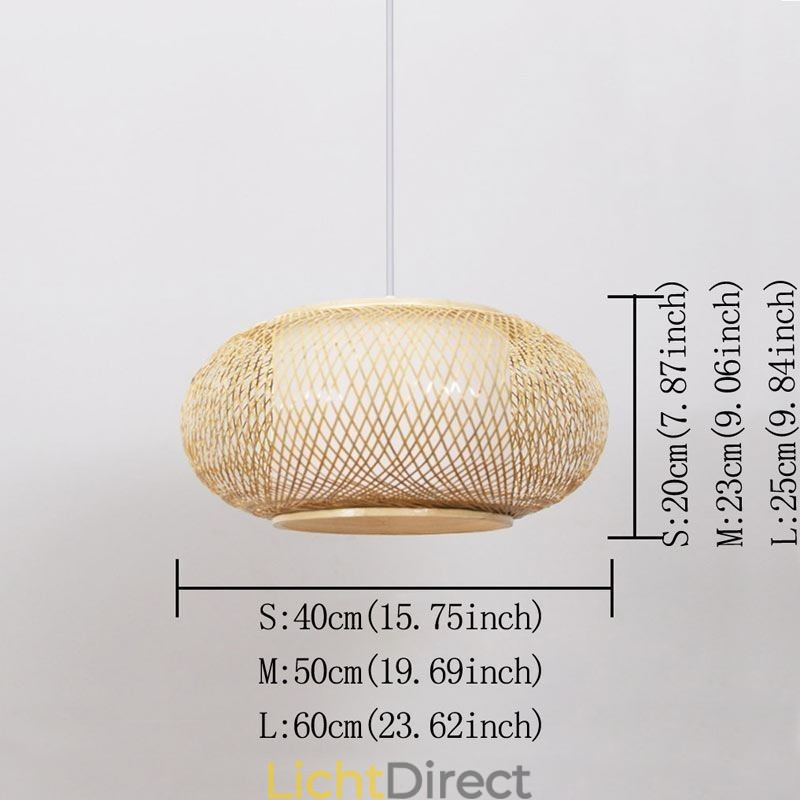 Decoratieve bamboe hanglamp visueel comfort