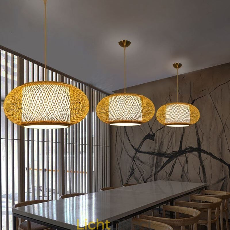 Decoratieve bamboe hanglamp visueel comfort