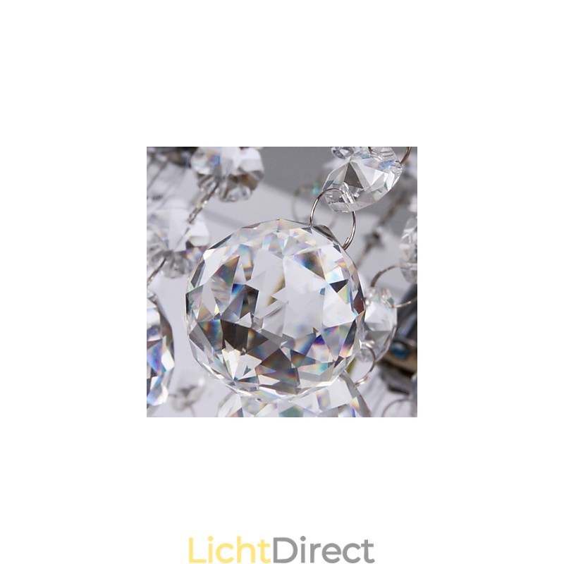 Plafondlamp Modern Crystal Living 5 lampen